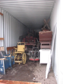 The artifacts were all safely removed and are in storage.